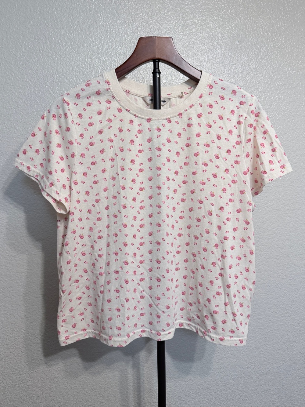 Toad & Co Re-Form Crew Cotton Blend Floral Short Sleeve T-Shirt - Women’s Large
